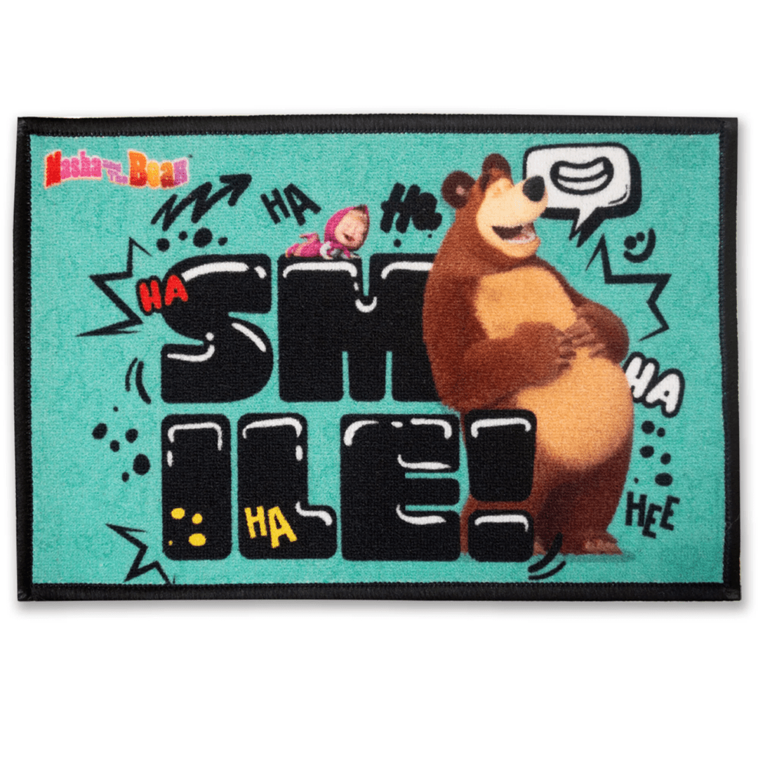 Masha and The Bear "Smile" Anti - Slip Kids Bathmat by Athom Living - Athom Living