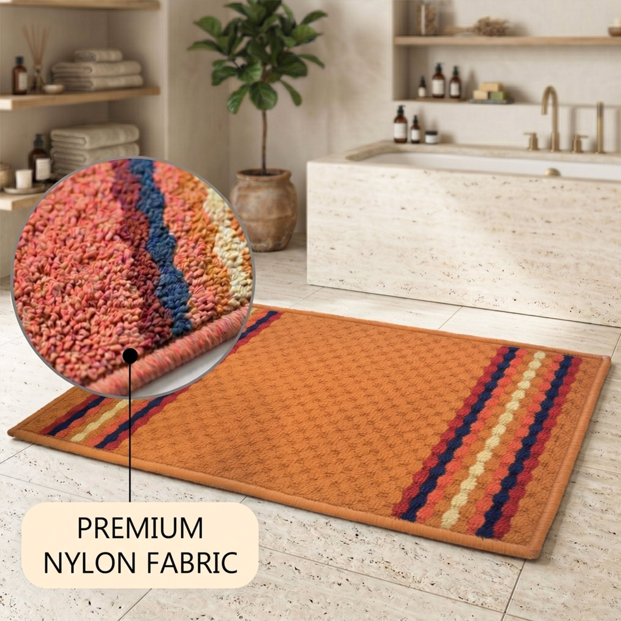 Maxmin Biscuit Color Anti Slip Doormat by Athom Living - Athom Living