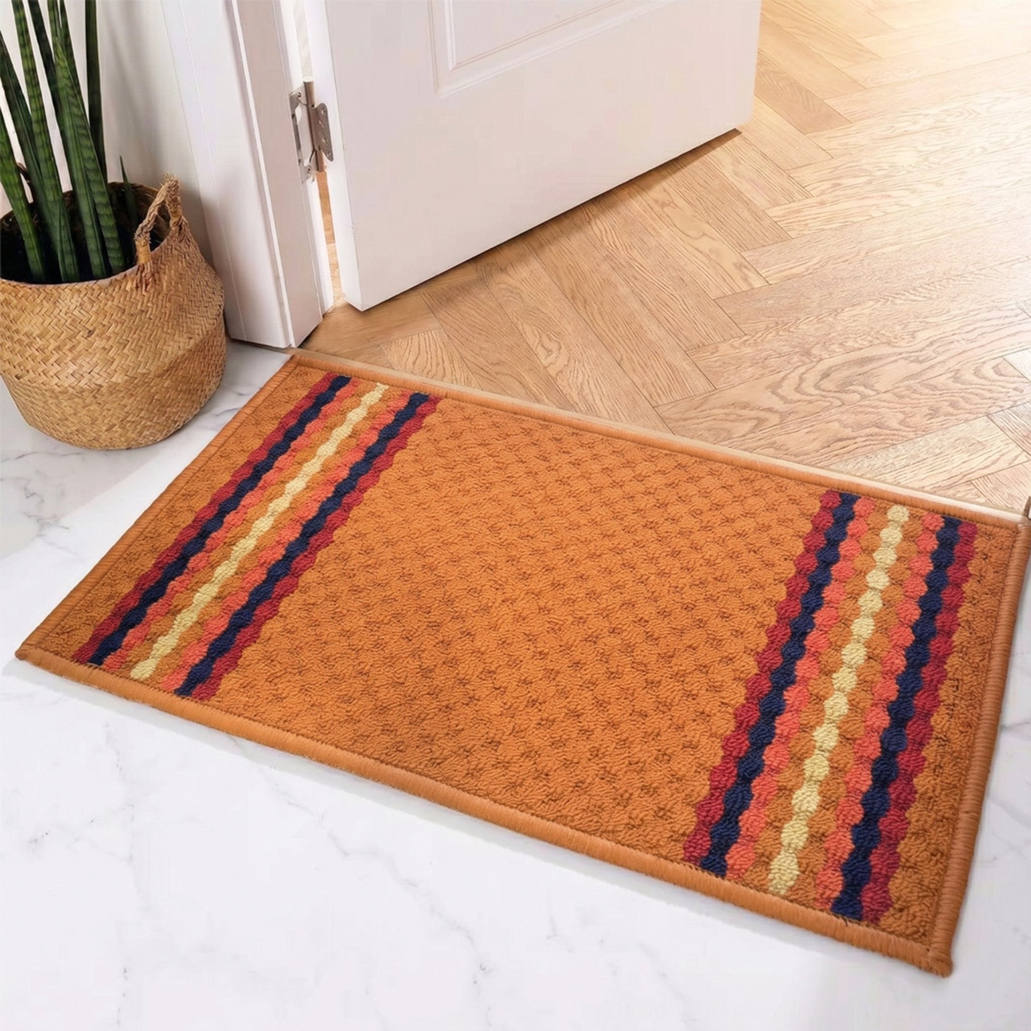Maxmin Biscuit Color Anti Slip Doormat by Athom Living - Athom Living