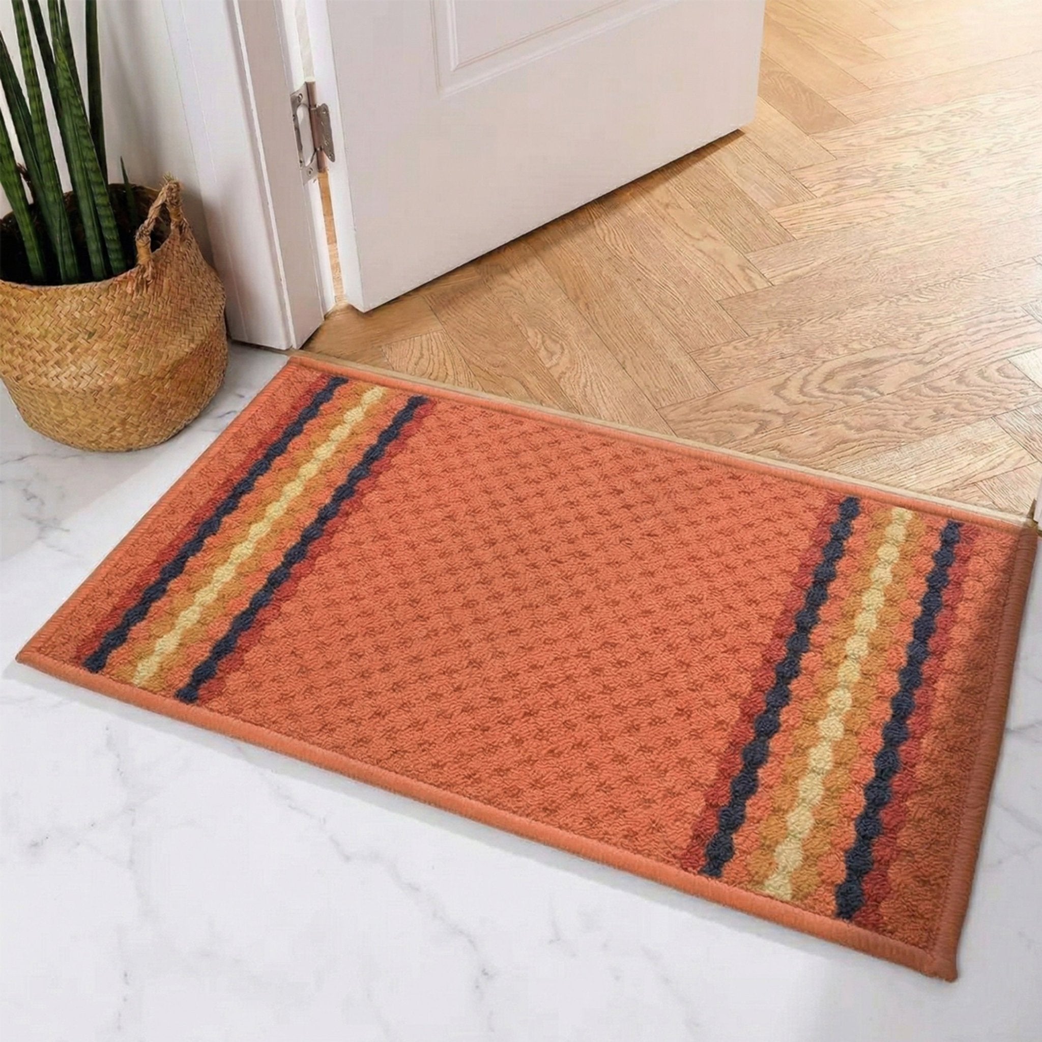 Maxmin Coral Color Anti Slip Doormat by Athom Living - Athom Living