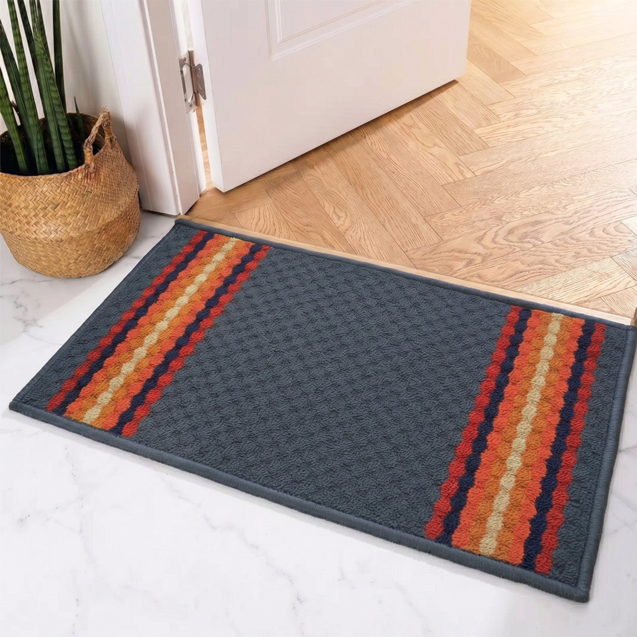 Maxmin Grey Color Anti Slip Doormat by Athom Living - Athom Living