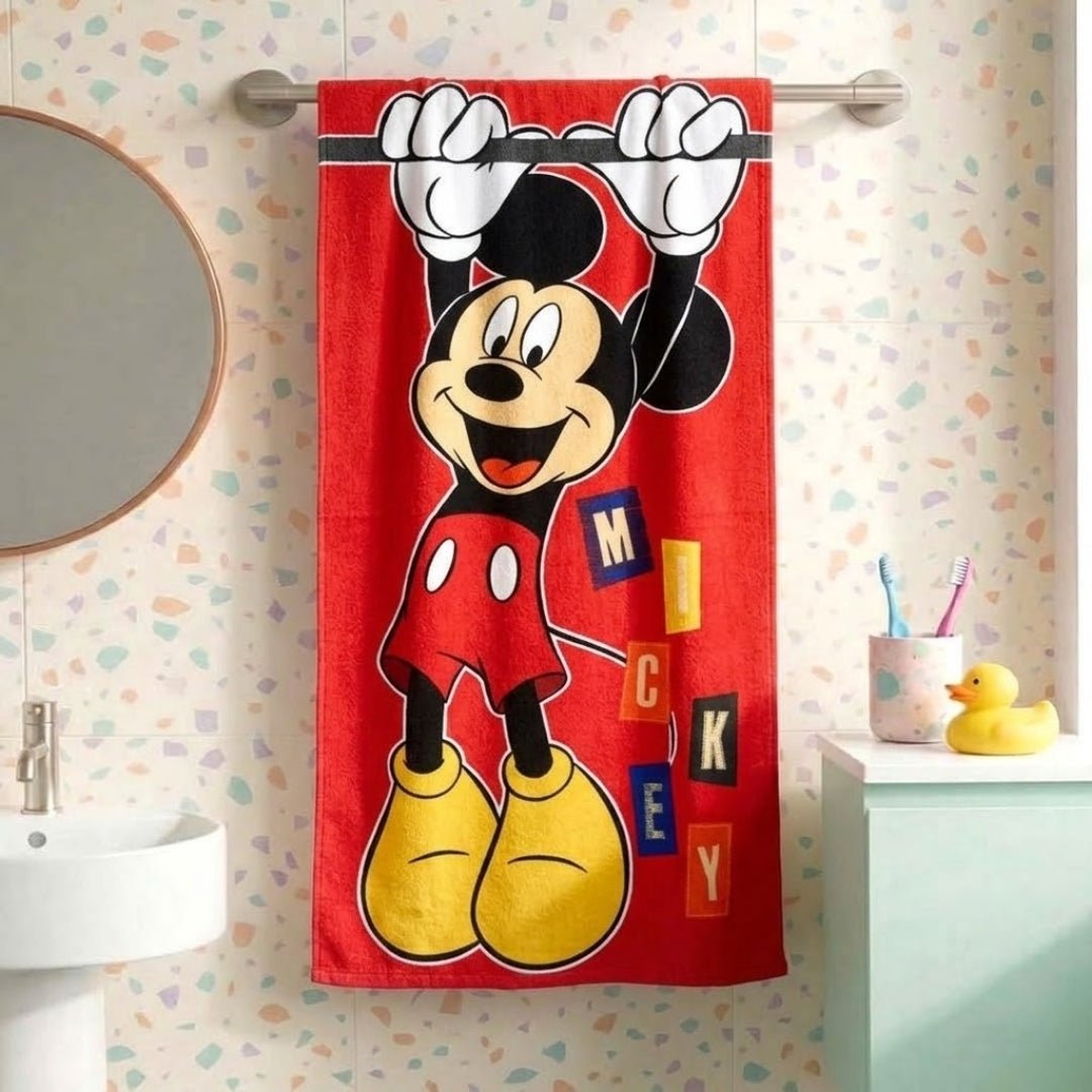 Mickey Kids Hooded and Bath Towel Combo by Athom Living - Athom Living