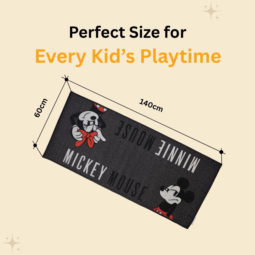 Mickey & Minnie Mouse Themed Kids Runner Carpet(60x140 cm) by Athom Living - Athom Living