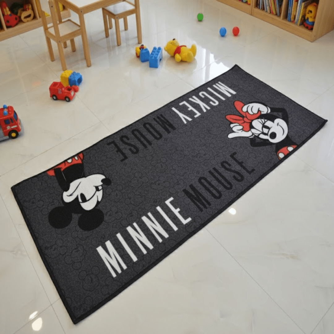 Mickey & Minnie Mouse Themed Kids Runner Carpet(60x140 cm) by Athom Living - Athom Living