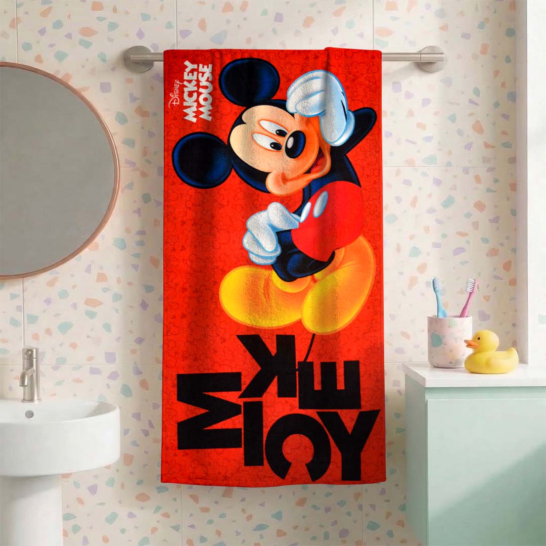 Mickey Mouse Kids Hooded and Bath Towel Combo by Athom Living - Athom Living