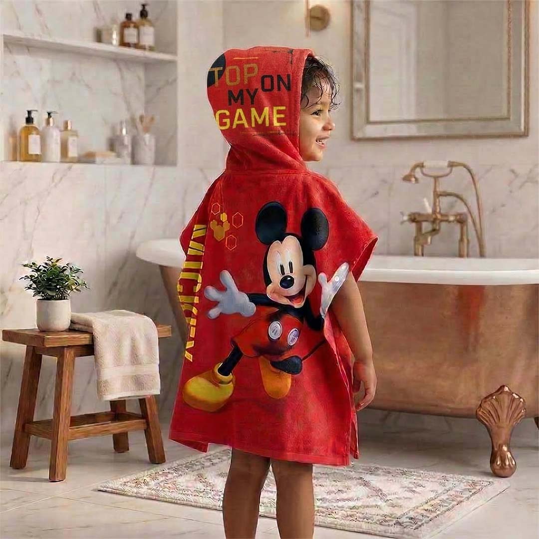Mickey Mouse Kids Hooded and Bath Towel Combo by Athom Living - Athom Living