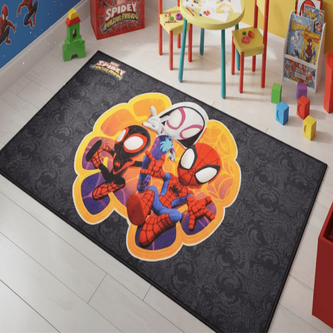 Mini Spidey Themed Kids Carpet(90x150cm) by Athom Living - Athom Living