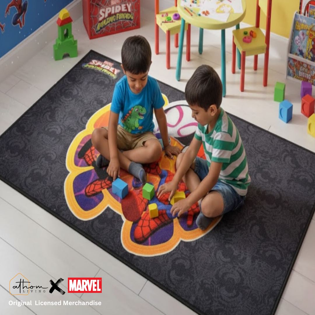 Mini Spidey Themed Kids Carpet(90x150cm) by Athom Living - Athom Living