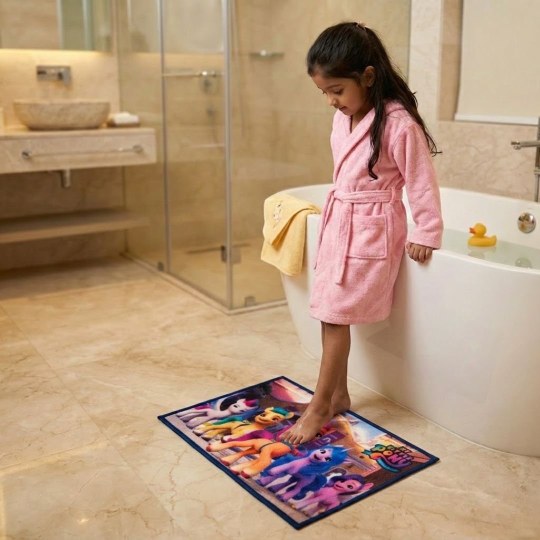 My Little Pony Anti - Slip Bath Mat – Set of 2 – "Friendship is Magic Every Step" by Athom Living - Athom Living