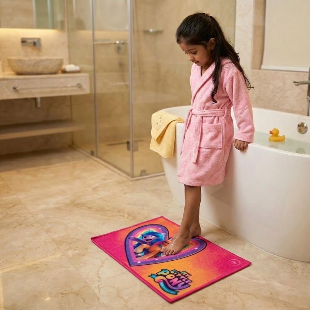 My Little Pony Anti - Slip Bath Mat – Set of 2 – "Gallop Into Fun" by Athom Living - Athom Living