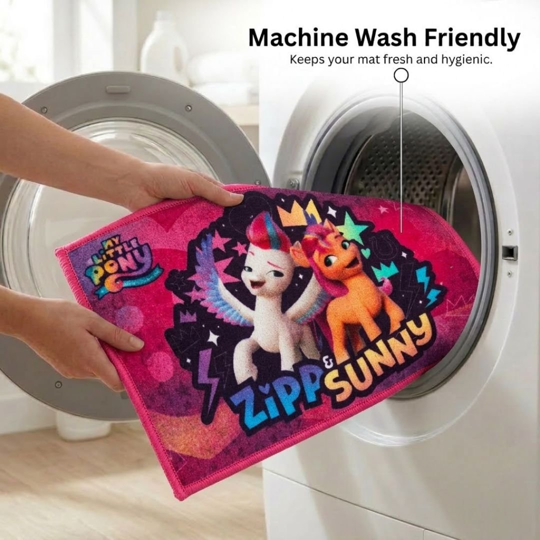 My Little Pony Anti - Slip Bathmat – Set of 2 – "Colors of Friendship Underfoot" by Athom Living - Athom Living