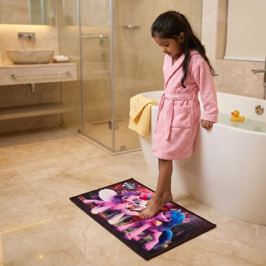 My Little Pony Anti - Slip Bathmat – Set of 2 – "Colors of Friendship Underfoot" by Athom Living - Athom Living