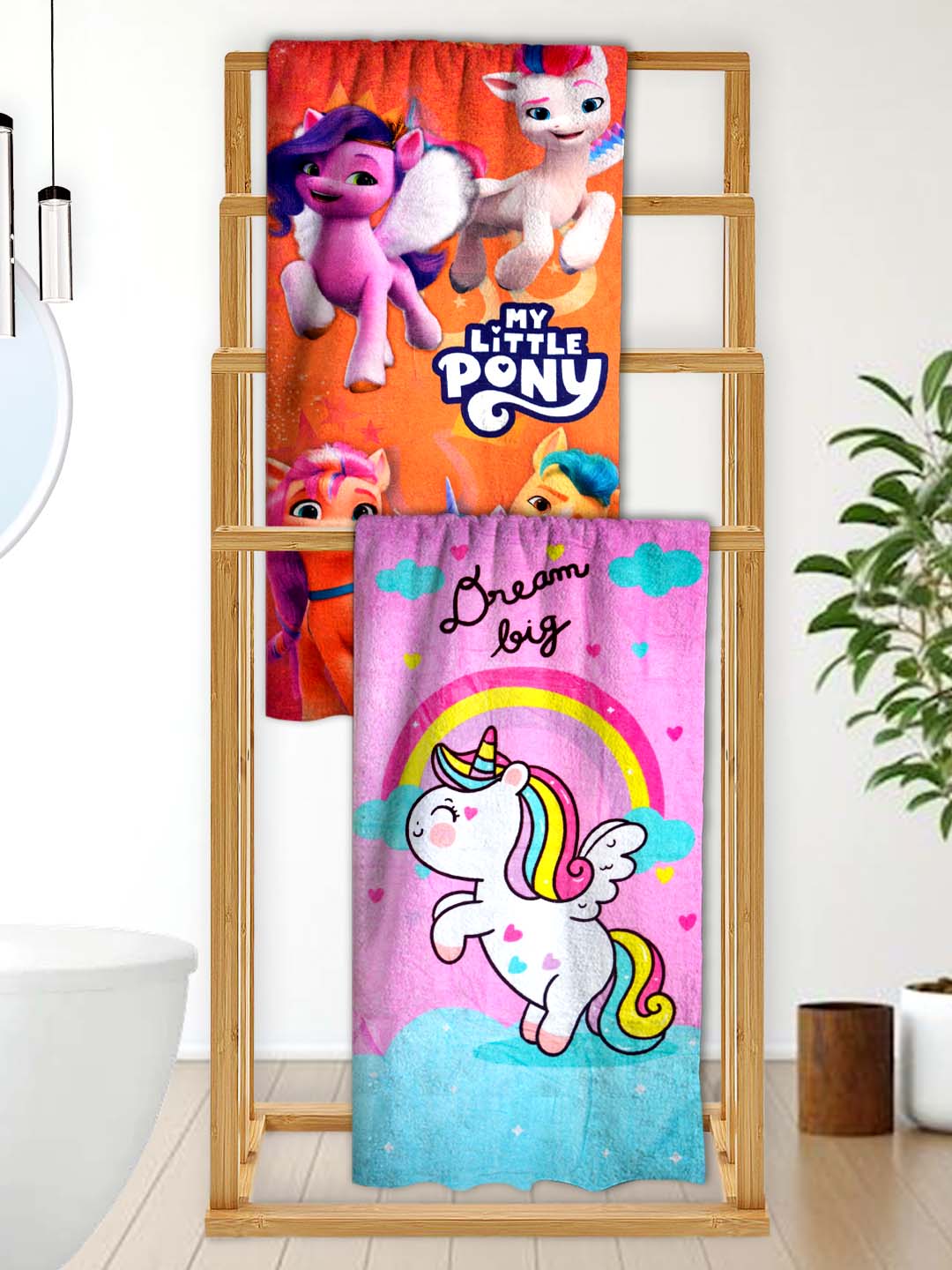 My Little Pony "Dream Big" Kids Bath Towel Combo - Pack of 2 by Athom Living - Athom Living