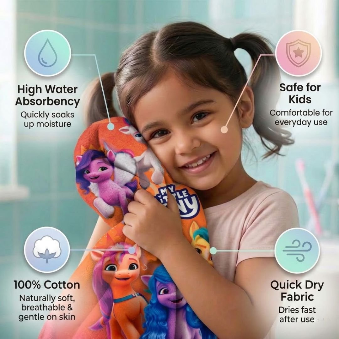 My Little Pony "Dream Big" Kids Bath Towel Combo - Pack of 2 by Athom Living - Athom Living