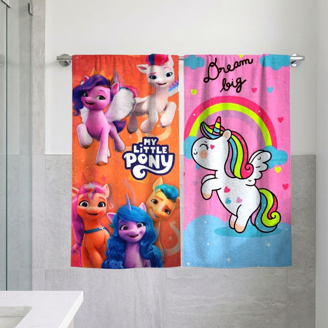 My Little Pony "Dream Big" Kids Bath Towel Combo - Pack of 2 by Athom Living - Athom Living