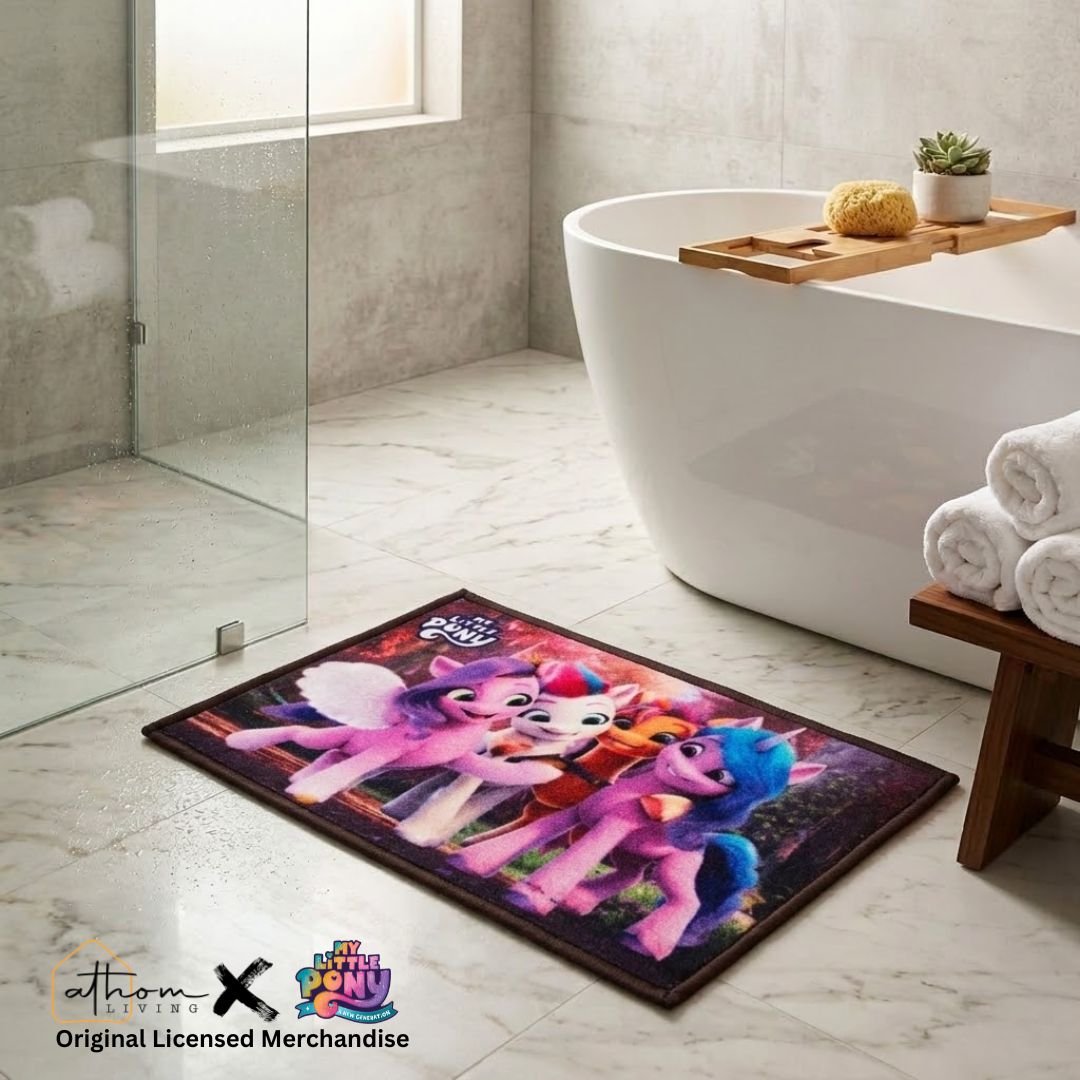 My Little Pony "Friendship Begins Here!" Anti - Slip Kids Bathmat by Athom Living - Athom Living