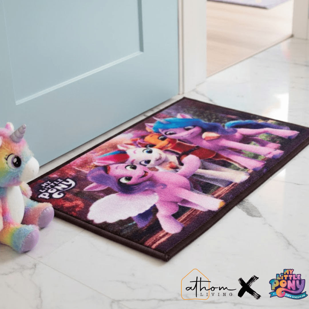 My Little Pony "Friendship Begins Here!" Anti - Slip Kids Bathmat by Athom Living - Athom Living