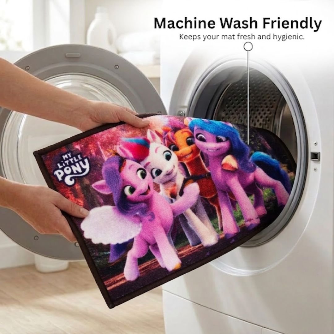 My Little Pony "Friendship Begins Here!" Anti - Slip Kids Bathmat by Athom Living - Athom Living