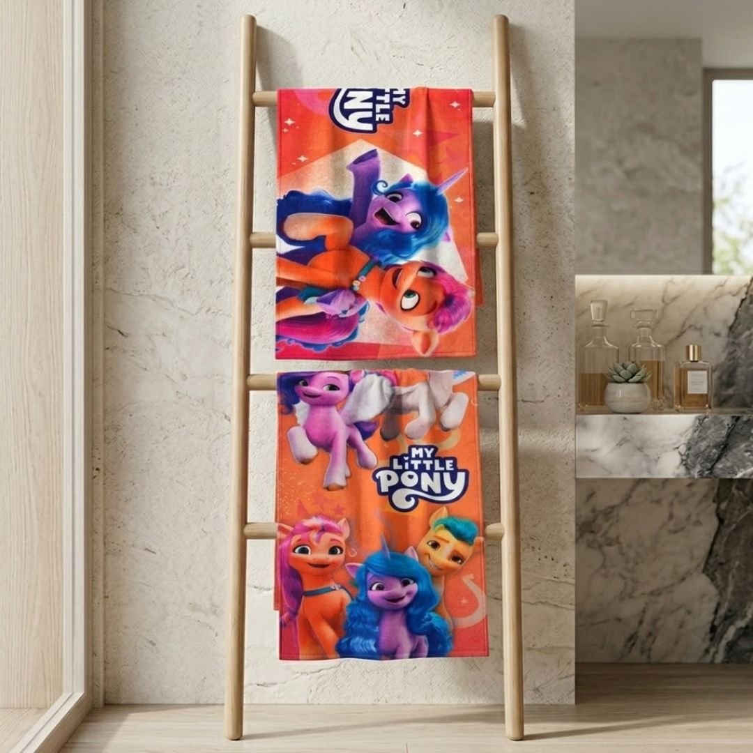 My Little Pony Kids Bath Towel Combo - Pack of 2 by Athom Living - Athom Living