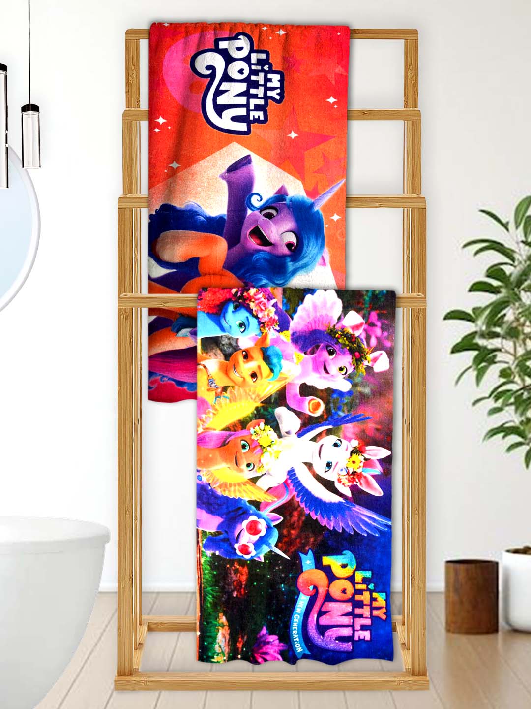 My Little Pony Kids Bath Towel Combo - Pack of 2 by Athom Living - Athom Living