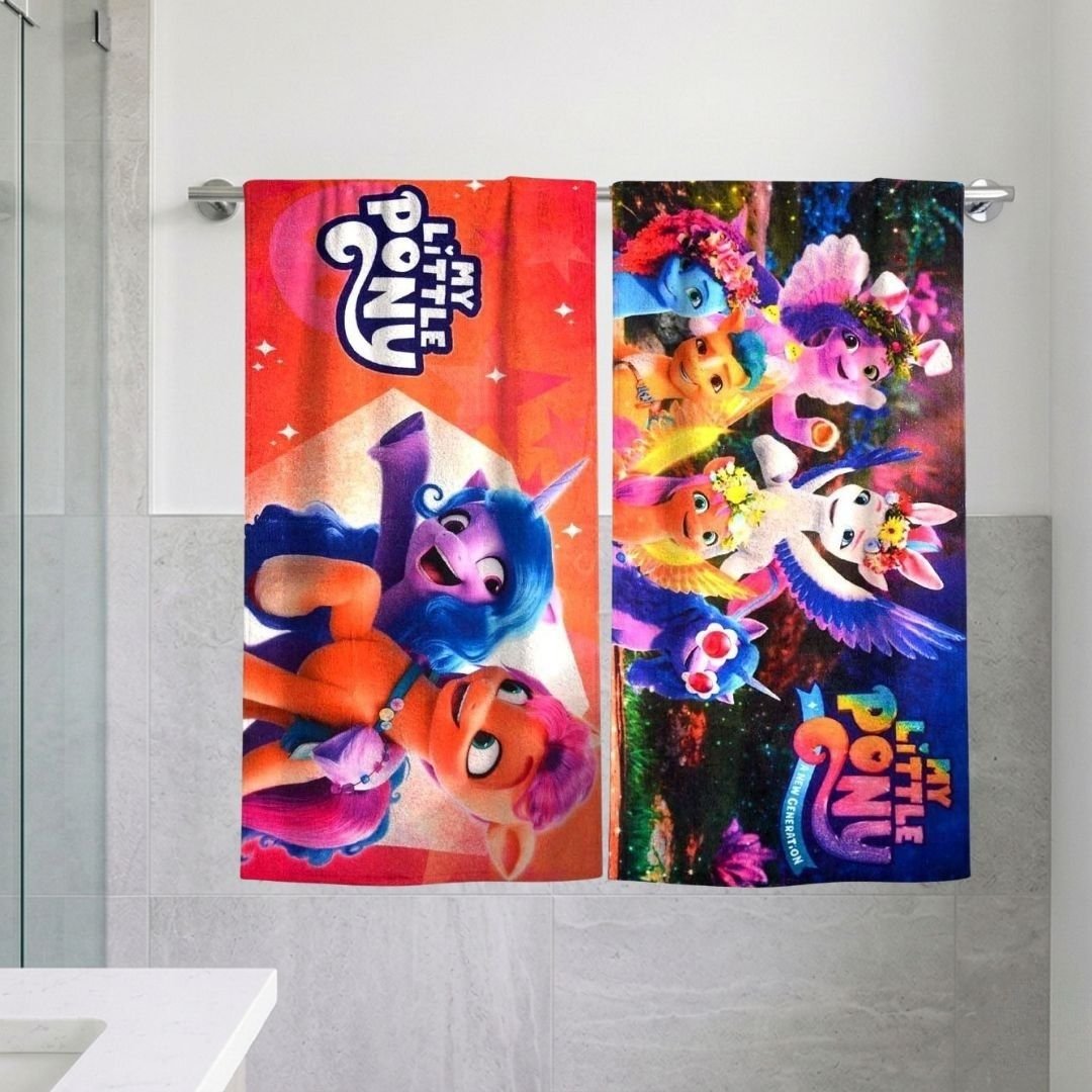 My Little Pony Kids Bath Towel Combo - Pack of 2 by Athom Living - Athom Living
