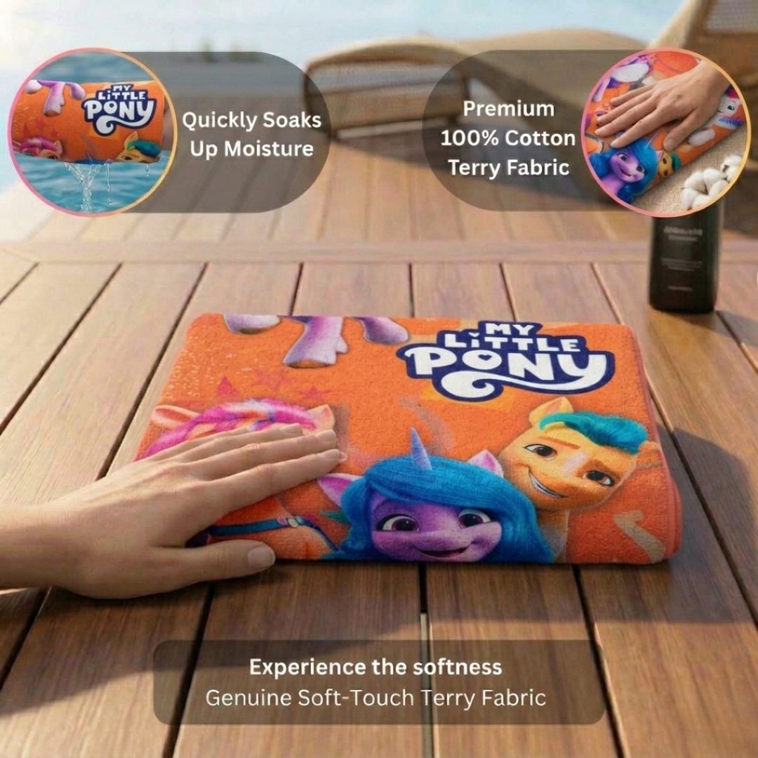 My Little Pony Kids Bath Towel – Soft, Fun & Absorbent by Athom Living - Athom Living