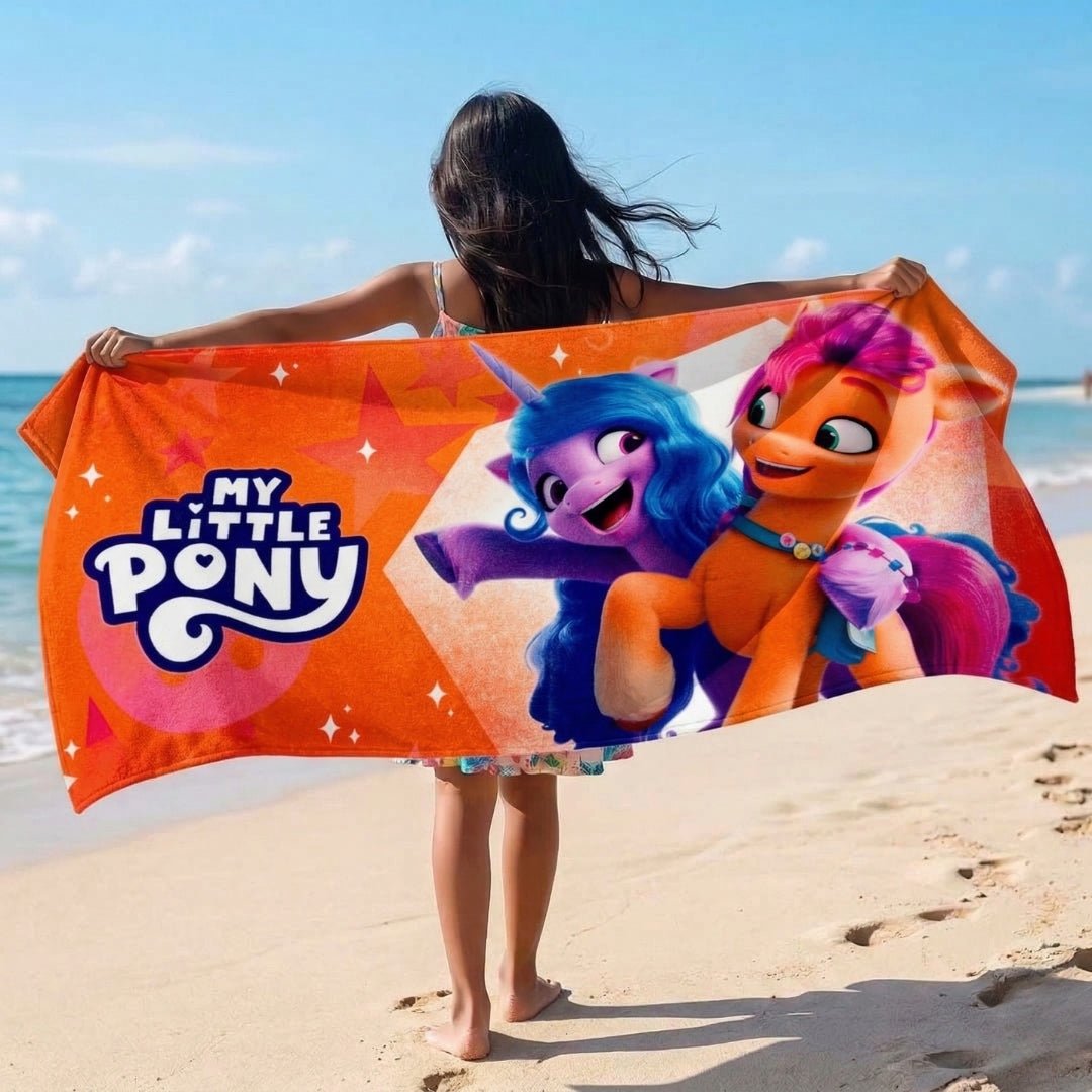 My Little Pony Kids Cotton Bath Towel - Soft & Vibrant by Athom Living - Athom Living