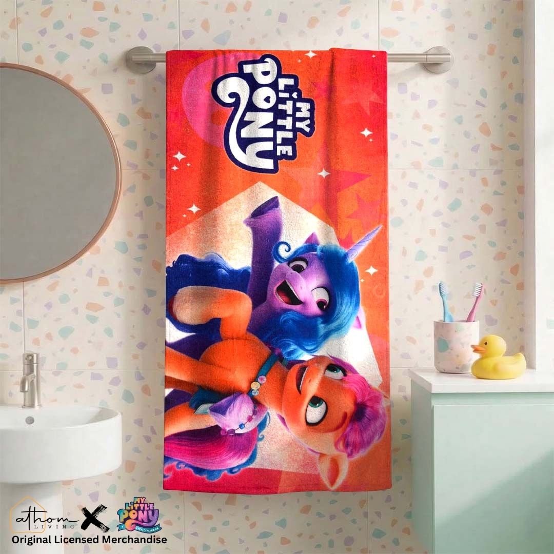 My Little Pony Kids Cotton Bath Towel - Soft & Vibrant by Athom Living - Athom Living