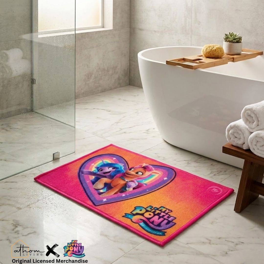 My Little Pony "Let Friendship Lead the Way!" Anti - Skid Kids Bathmat by Athom Living - Athom Living