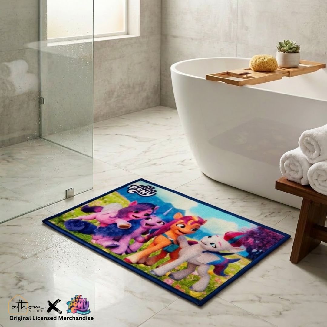 My Little Pony “Sparkle with Friendship!” Anti Skid Kids Bathmat by Athom Living - Athom Living