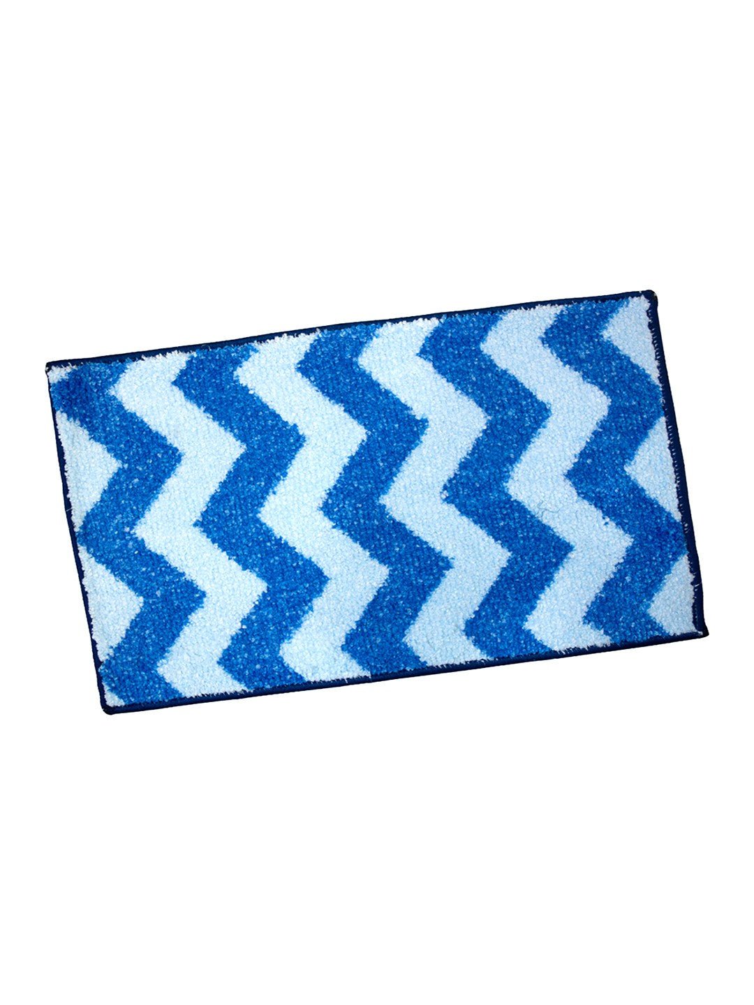 Navy Blue Micro Designer Soft Anti Slip Bath Mat by Athom Living - Athom Living