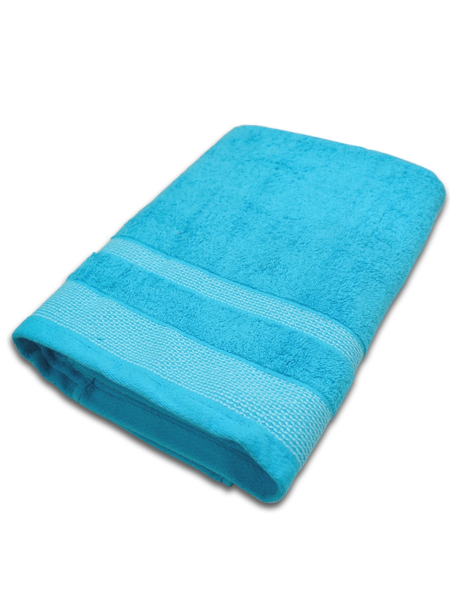 Orange & Blue Premium Cotton Bath Towel (Pack of 2) by Athom Living - Athom Living