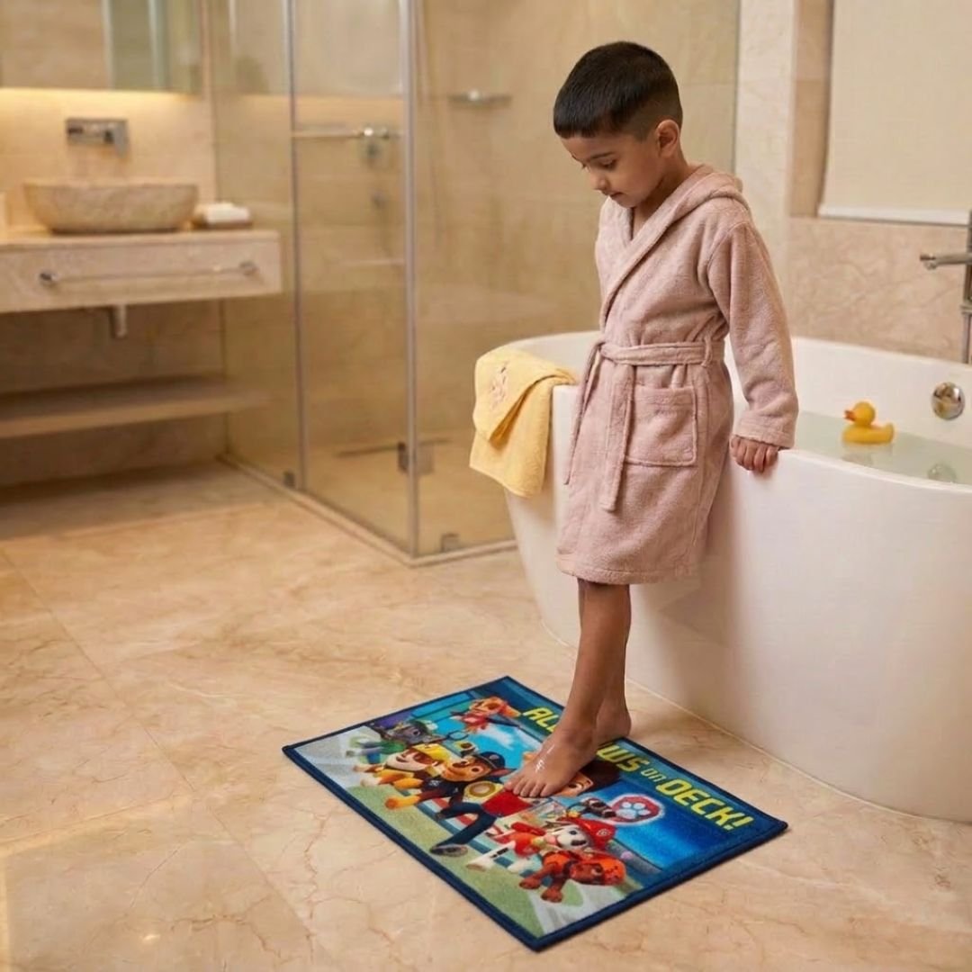 Paw Patrol "All Paws On Deck" Anti - Skid Kids Bathmat by Athom Living - Athom Living