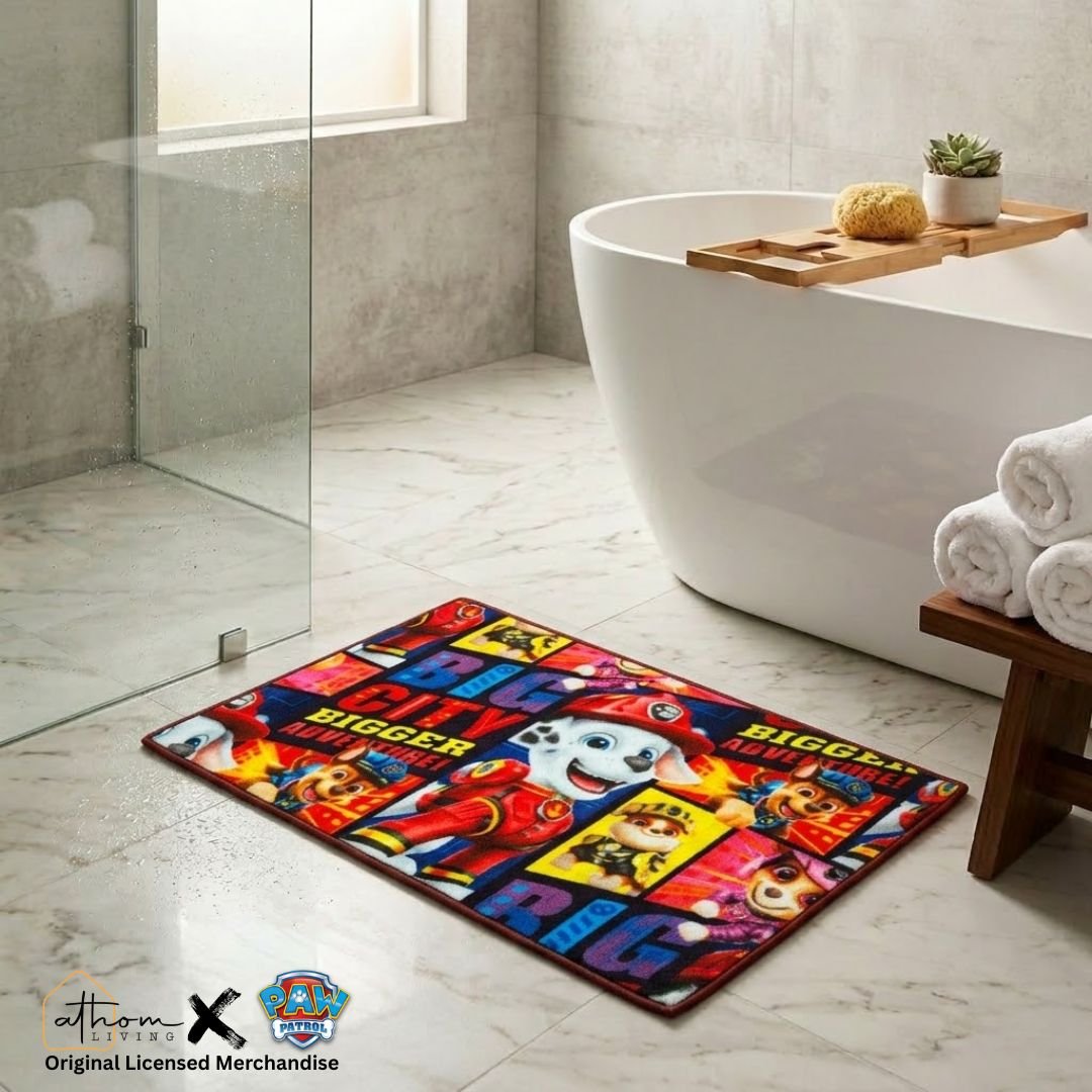 Paw Patrol Anti - Slip Kids Bath Mat – “Big city bigger Adventure!” by Athom Living - Athom Living