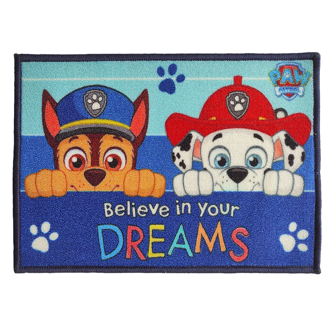 Paw Patrol "Believe In Your Dreams" Anti - Slip Kids Bathmat by Athom Living - Athom Living
