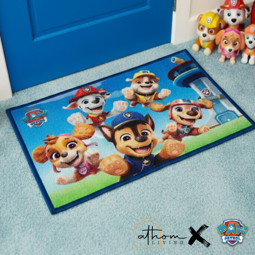 Paw Patrol “Let the pups lead the way” Anti - Slip Kids Bathmat by Athom Living - Athom Living