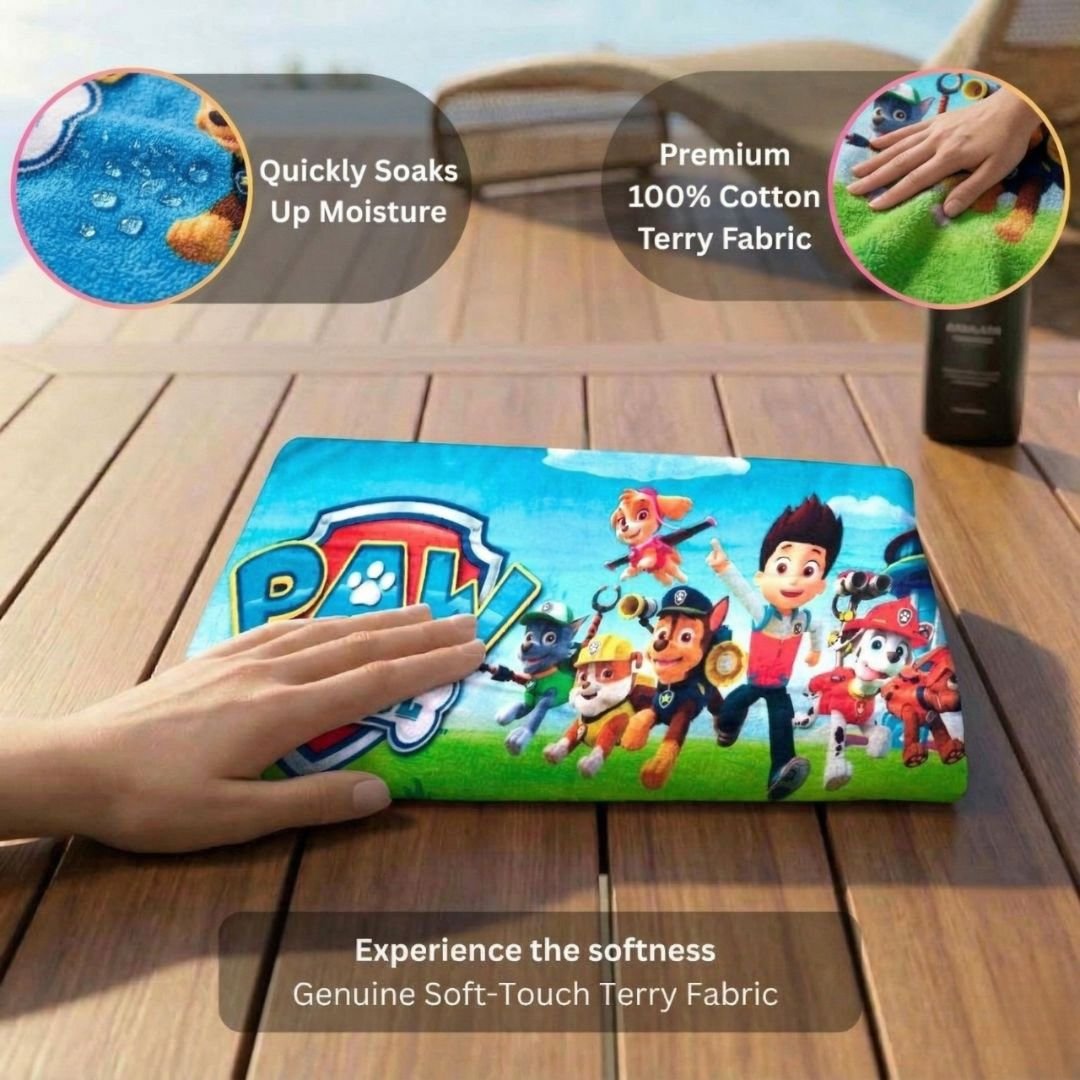 Paw Patrol "Skye Chase Marshall" Kids Bath Towel Combo - Pack of 2 by Athom Living - Athom Living