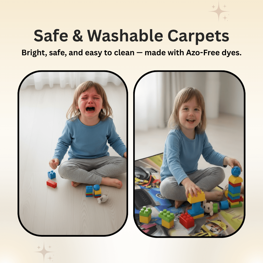 Paw Patrol (Yellow) Themed Kids Runner Carpet(60x140 cm) by Athom Living - Athom Living