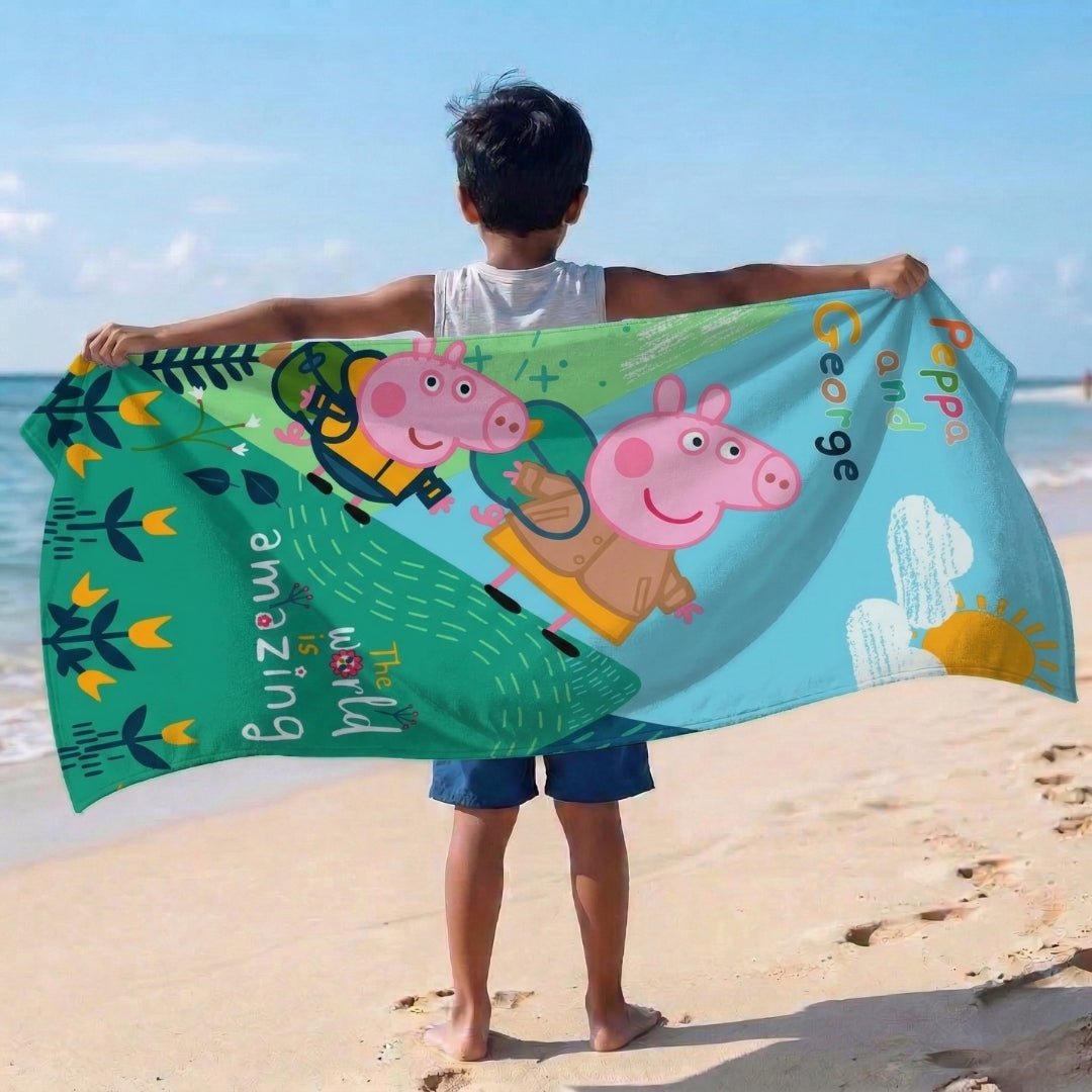 Peppa Pig Amazing World Kids Cotton Bath Towel by Athom Living - Athom Living