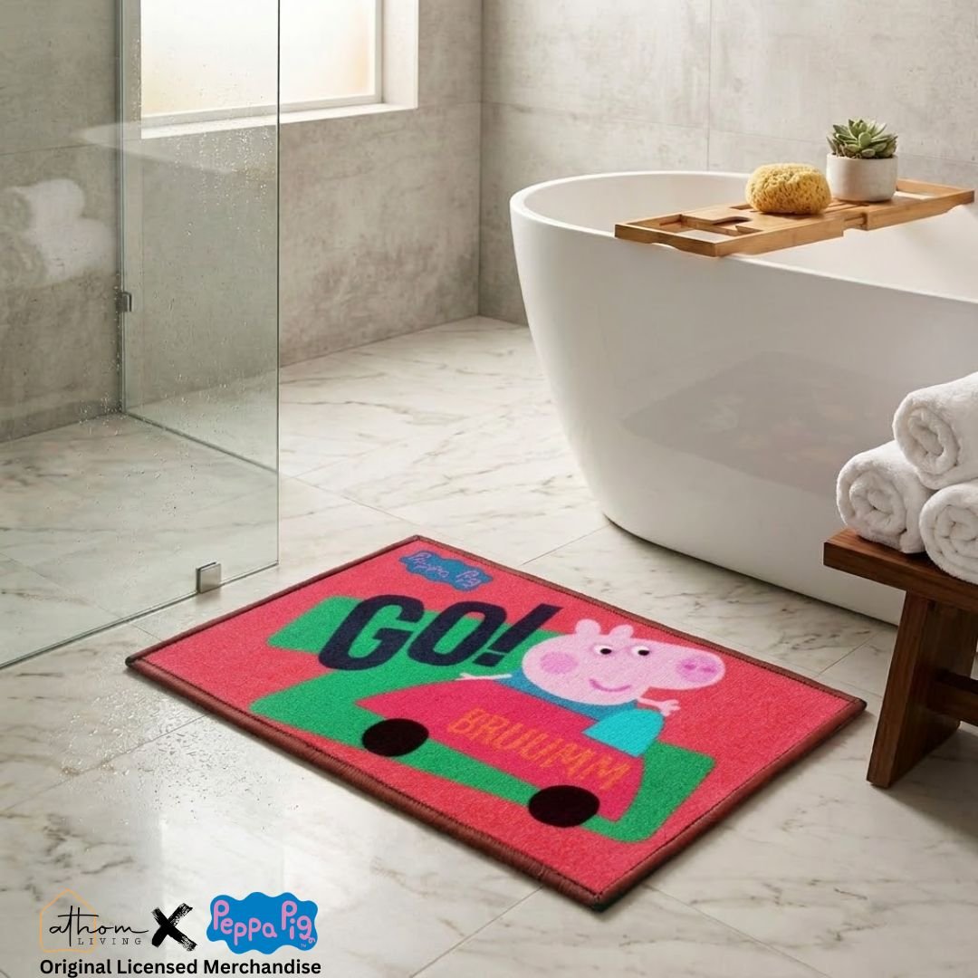 Peppa Pig Anti - Slip Bath Mat – "Go Bruumm" by Athom Living - Athom Living
