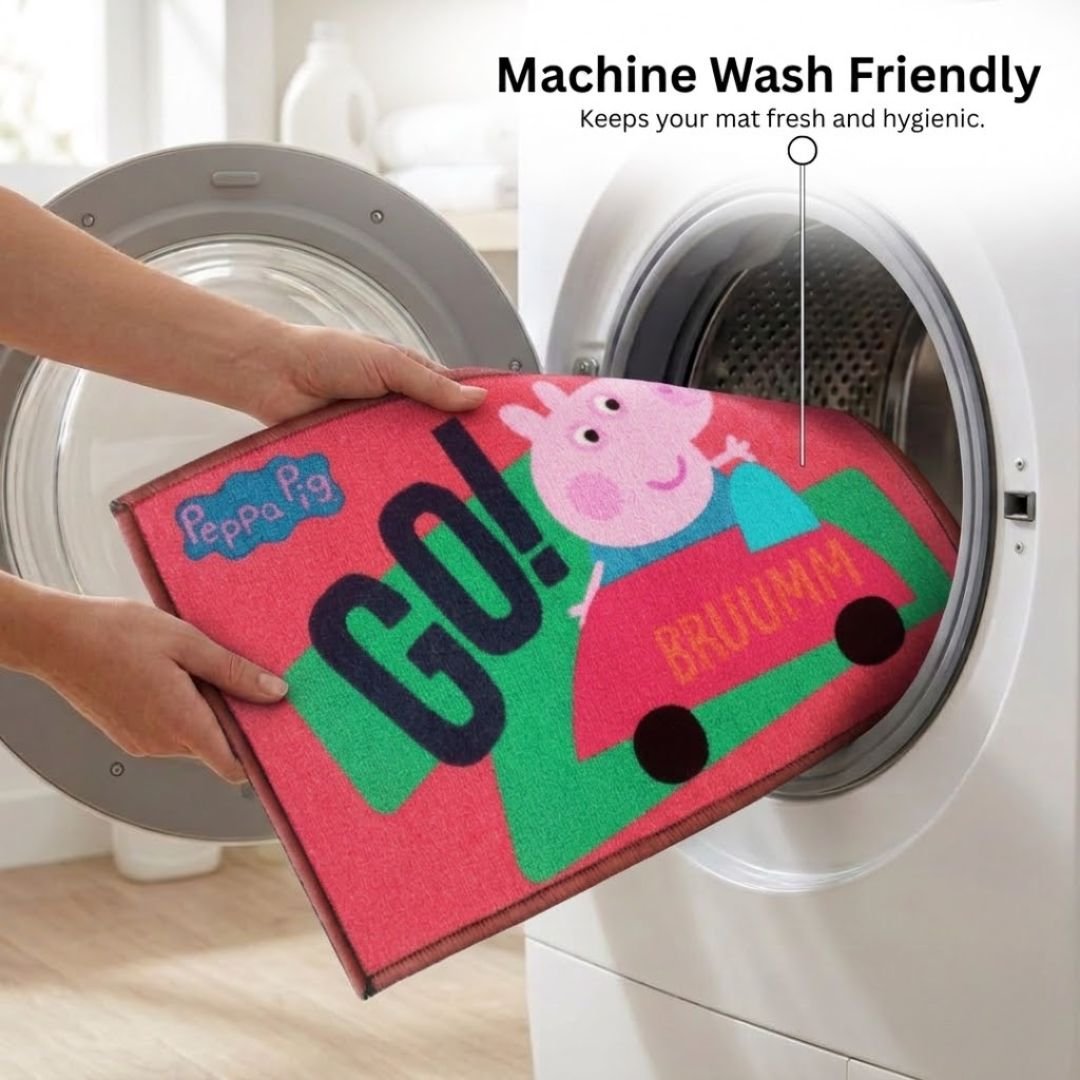 Peppa Pig Anti - Slip Bath Mat – "Go Bruumm" by Athom Living - Athom Living
