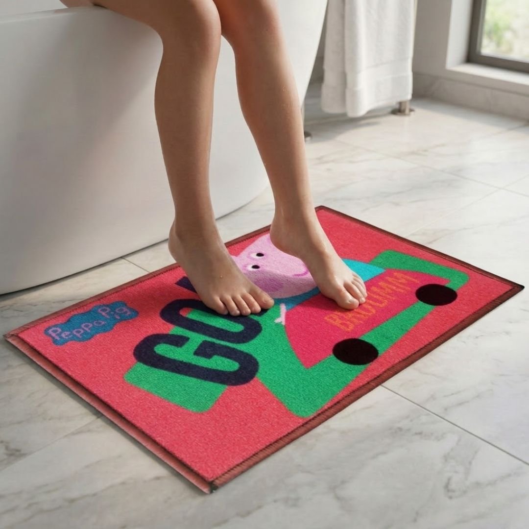 Peppa Pig Anti - Slip Bath Mat – "Go Bruumm" by Athom Living - Athom Living
