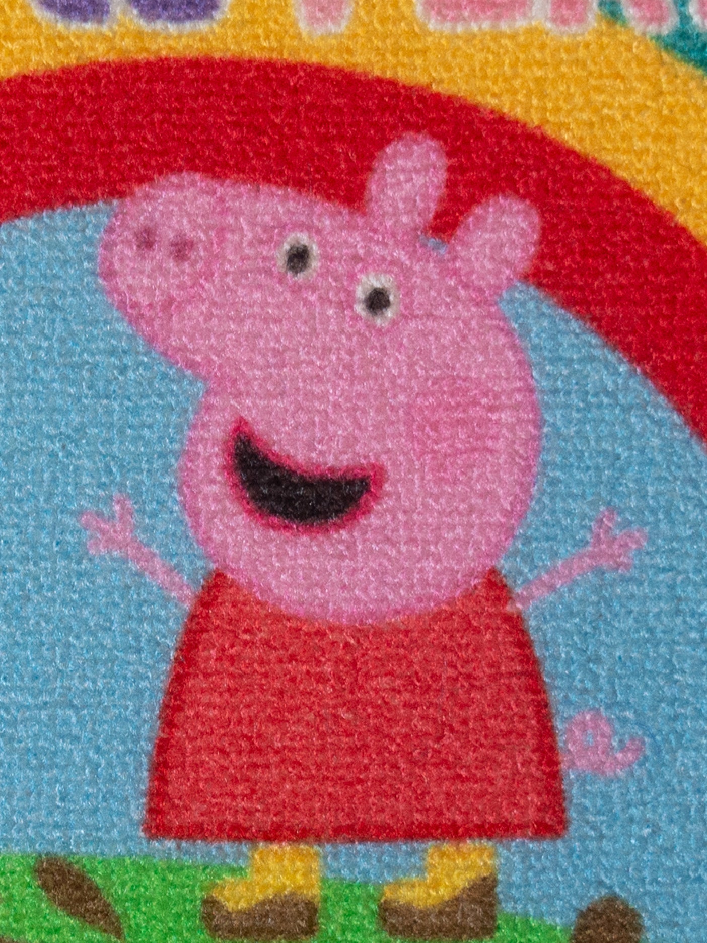 Peppa Pig Anti - Slip Kids Bath Mat – “Lets put our foot on! Time to play” by Athom Living - Athom Living