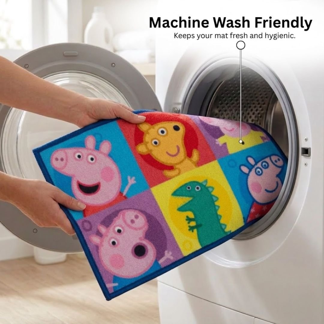Peppa Pig Anti - Slip Kids Bath Mat – “Oink Oink! Fun Starts Here!” by Athom Living - Athom Living