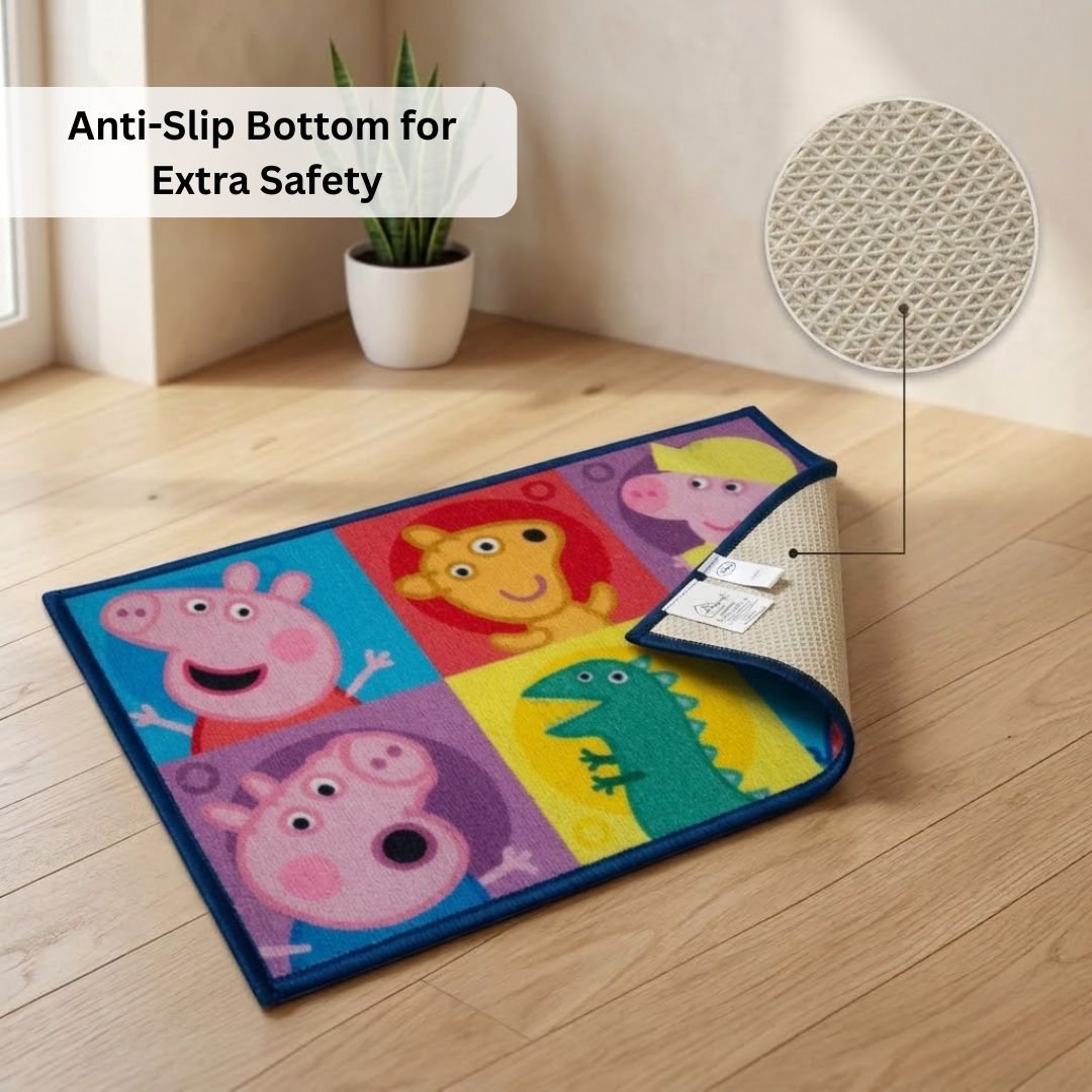 Peppa Pig Anti - Slip Kids Bath Mat – “Oink Oink! Fun Starts Here!” by Athom Living - Athom Living
