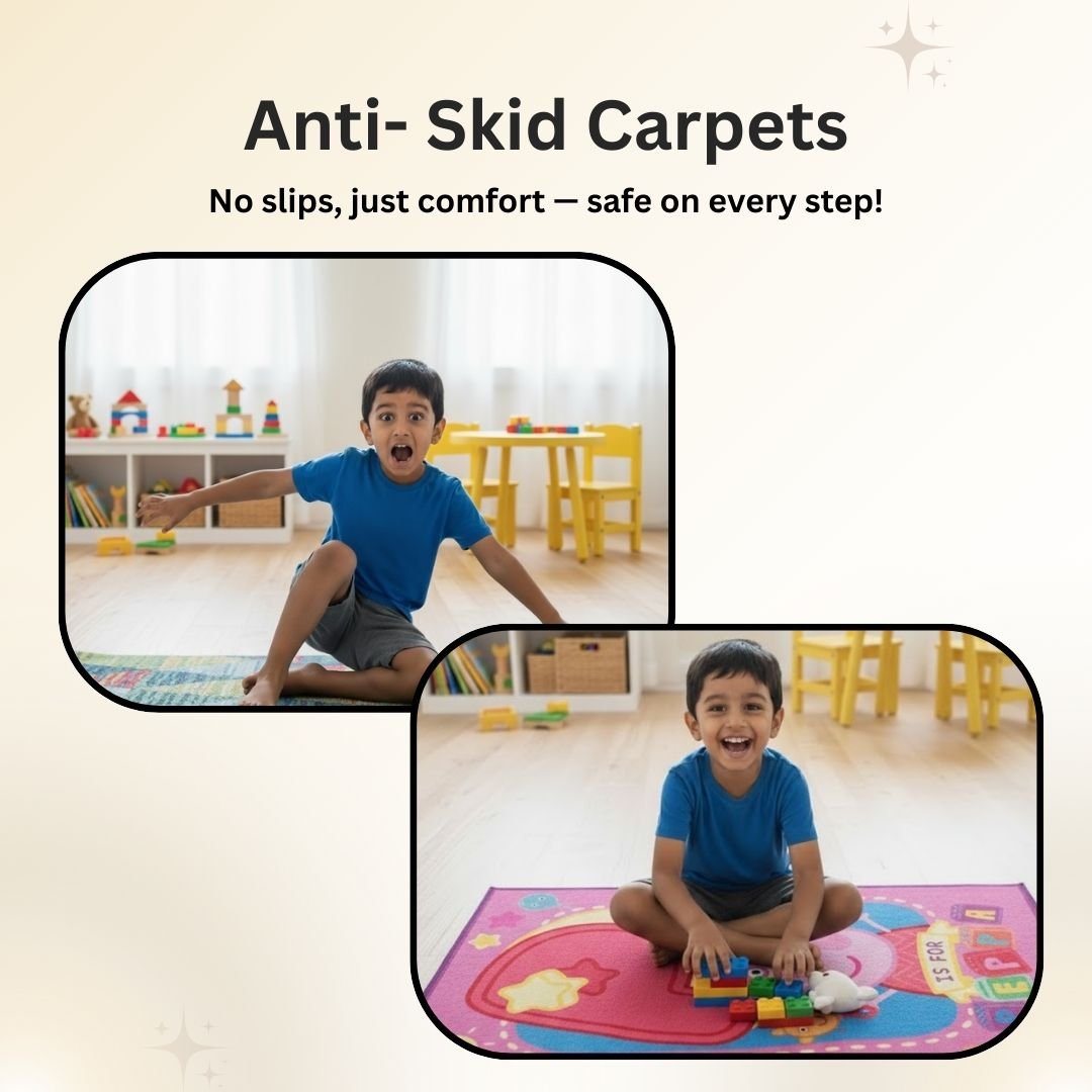 Peppa Pig Premium Blue Kids Carpet P is for Peppa by Athom Living - Athom Living