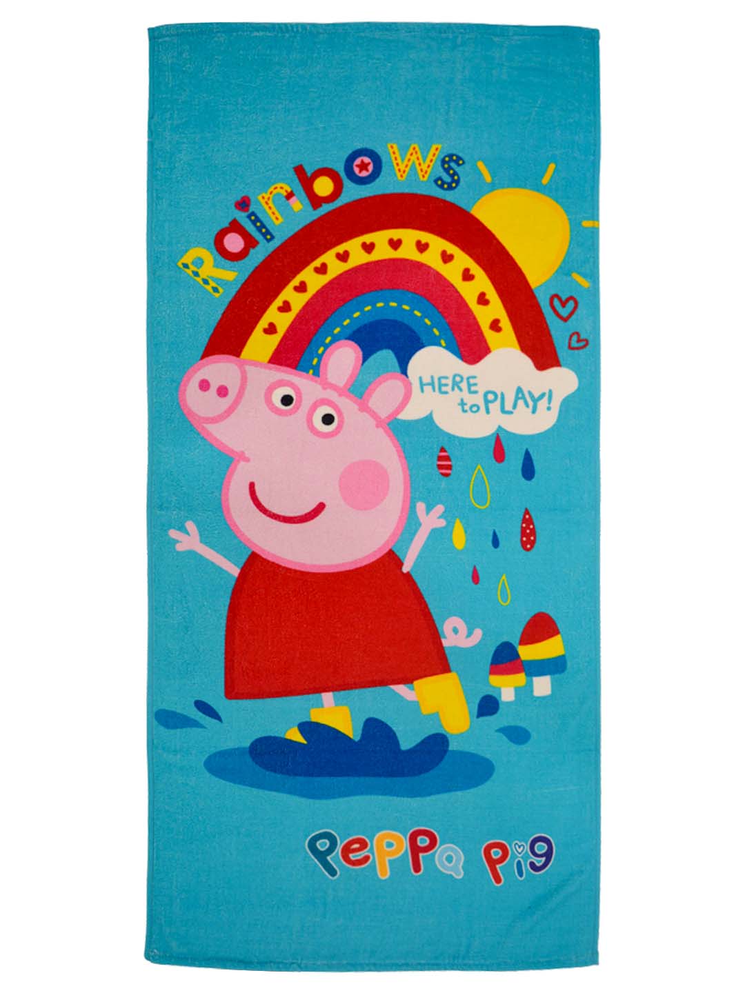 Peppa Pig "Rainbows" Kids Bath Towel Combo - Pack of 2 by Athom Living - Athom Living