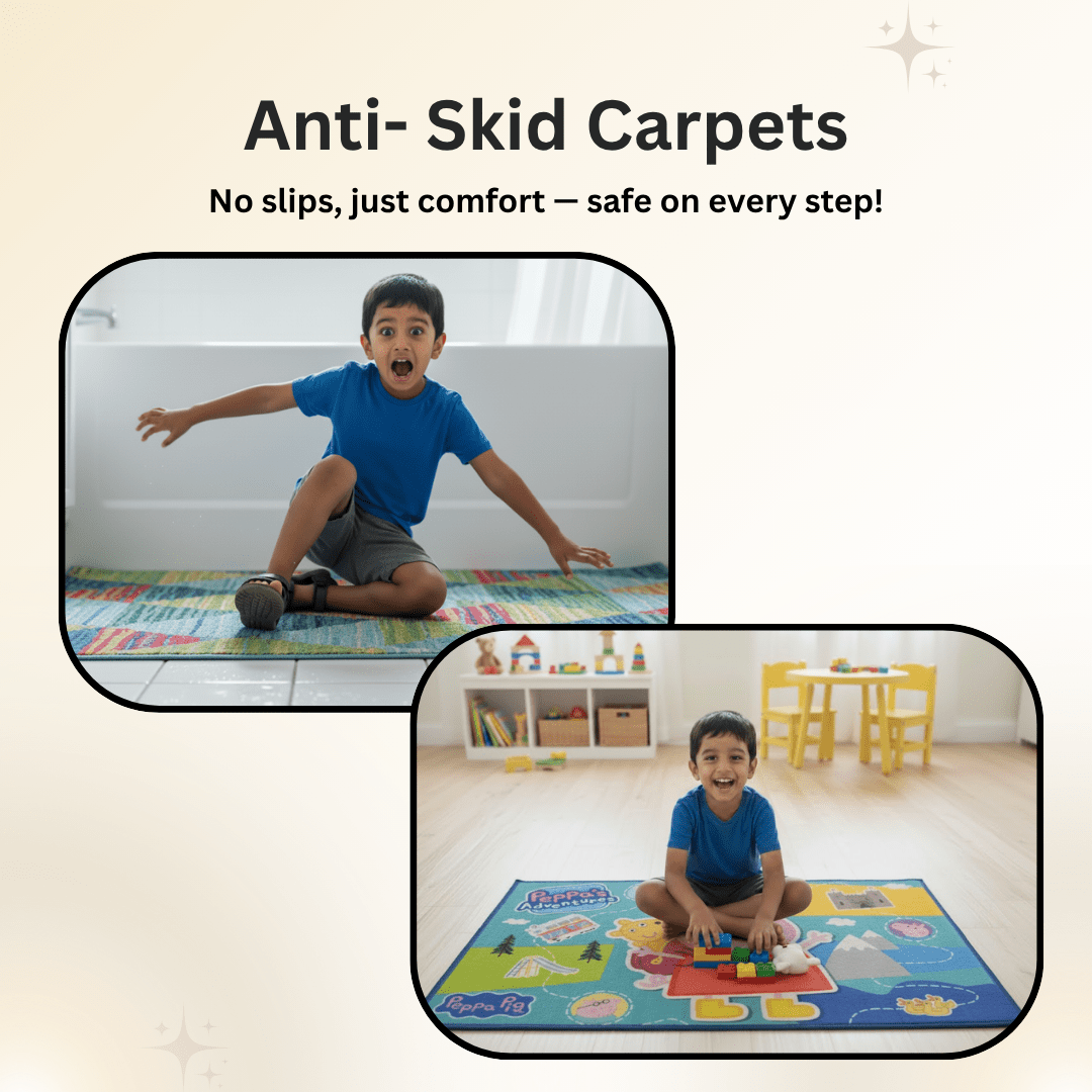 Peppa's Adventures Kids Carpet(90x150cm) by Athom Living - Athom Living