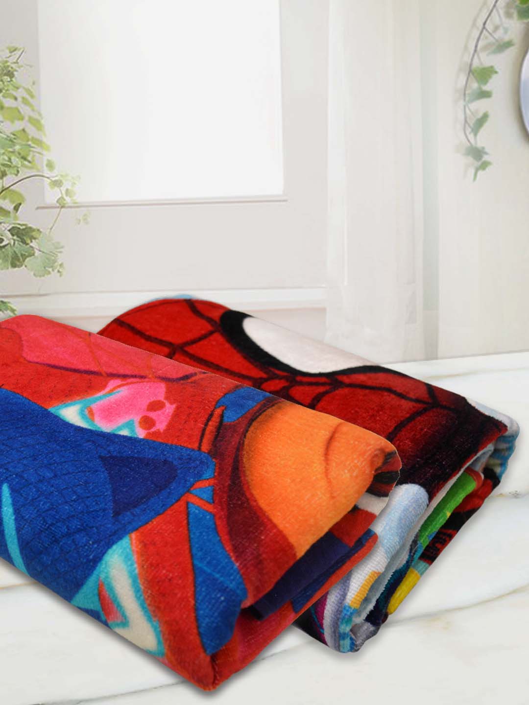 PJ Masks and Little Spidey Themed Kids Bath Towel Combo - Pack of 2 by Athom Living - Athom Living