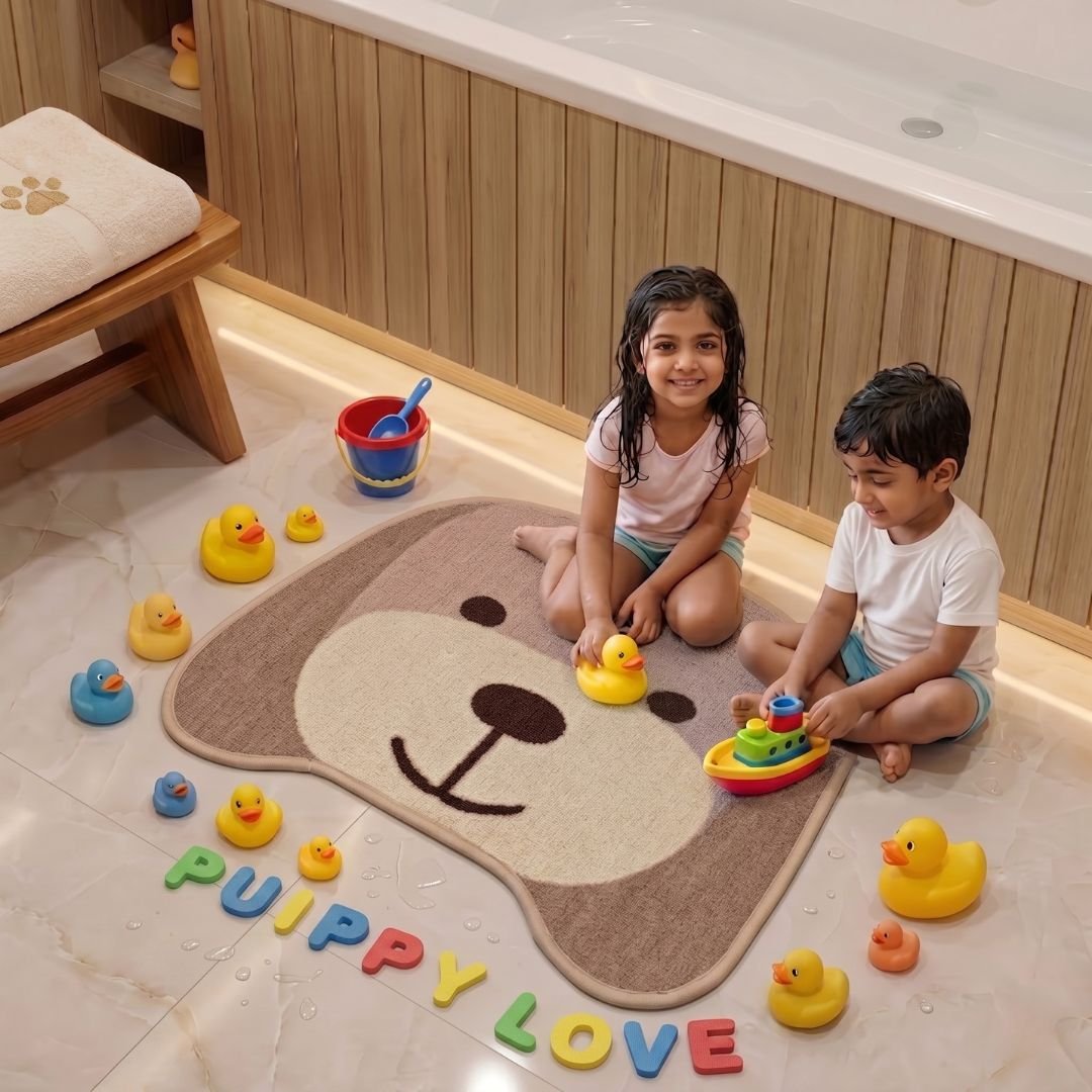 Premium Animal Dog - Shaped Cutouts Anti - Skid Kids Carpet by Athom Living - Athom Living